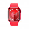 Apple Watch Series 9 45 мм, из алюминия цвета (PRODUCT)RED, спортивный ремешок